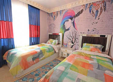 Two bedroom apartment, with a rich interior, 200 meters from the sea, Mahmutlar, Alanya, 125 m2 ID-8732 фото-11