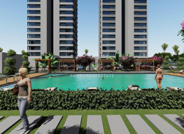 Apartment of different layouts in a residence under construction with good facilities in the area of Mersin Soli ID-8756 фото-2