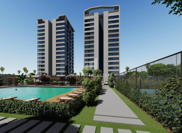 Apartment of different layouts in a residence under construction with good facilities in the area of Mersin Soli ID-8756 фото-16