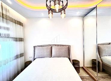 Двухкомнатная квартира с мебелью и бытовой техникой в элитном комплексе, в 400м от моря в Махмутларе ID-8779 фото-8
