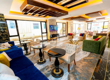 Двухкомнатная квартира с мебелью и бытовой техникой в элитном комплексе, в 400м от моря в Махмутларе ID-8779 фото-22