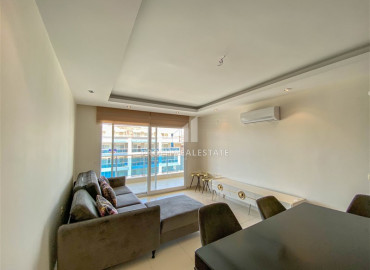 Уютная укомплектованная квартира 1+1 в элитном комплексе в 300м от моря в районе Кестель ID-8871 фото-2