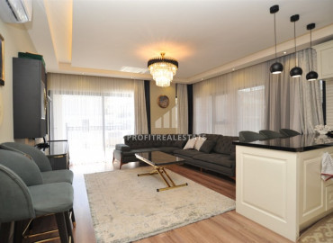 Меблированная квартира с двумя спальнями в новом элитном комплексе в 250м от моря в районе Каргыджак ID-8902 фото-3