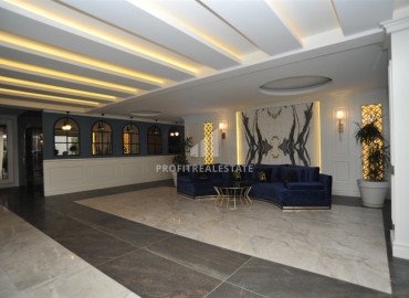 Меблированная квартира с двумя спальнями в новом элитном комплексе в 250м от моря в районе Каргыджак ID-8902 фото-16