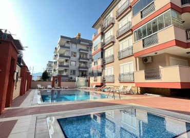 Furnished two-bedroom apartment in a residence with a swimming pool 450m from the sea in Oba ID-8970 фото-1