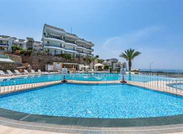 Furnished duplex, with two bedrooms, in a residential residence with a private beach, Konakli, Alanya, 97 m2 ID-8973 фото-1