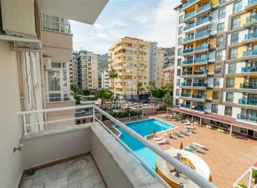 Center of Alanya: furnished one-bedroom apartment with mountain views in a residence with a swimming pool ID-8977 фото-13
