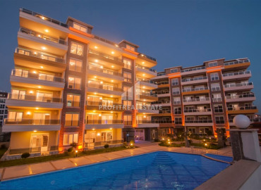 Furnished two-level apartment, with three bedrooms, 100 meters from the sea, Kestel, Alanya, 185 m2 ID-9004 фото-1