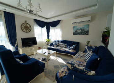 Furnished two-level apartment, with three bedrooms, 100 meters from the sea, Kestel, Alanya, 185 m2 ID-9004 фото-4