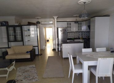 Furnished apartment 2 + 1 in a residence with a swimming pool on the first coastline in Tej, Mersin ID-9030 фото-2