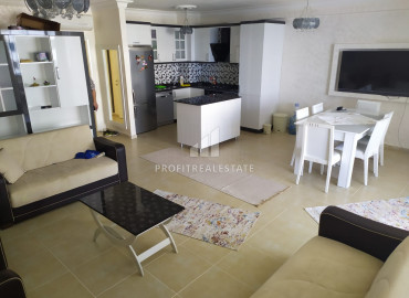 Furnished apartment 2 + 1 in a residence with a swimming pool on the first coastline in Tej, Mersin ID-9030 фото-3