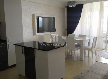 Furnished apartment 2 + 1 in a residence with a swimming pool on the first coastline in Tej, Mersin ID-9030 фото-7