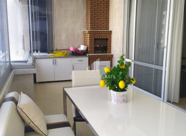 Furnished apartment 2 + 1 in a residence with a swimming pool on the first coastline in Tej, Mersin ID-9030 фото-10