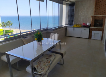 Furnished apartment 2 + 1 in a residence with a swimming pool on the first coastline in Tej, Mersin ID-9030 фото-19