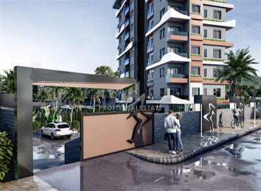 Недорогие квартиры на этапе проекта, в резиденции с богатой инфраструктурой, Демирташ, Аланья, 40-85,5 м2 ID-9031 фото-4
