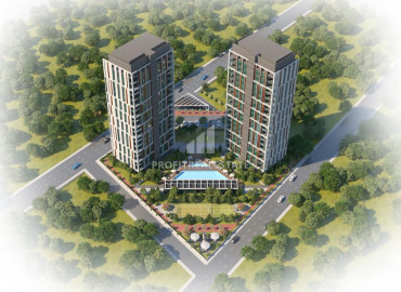 Start of sales: 5+1 apartment in a residence with facilities in the area of Mersin - Mezitli ID-9098 фото-1}}