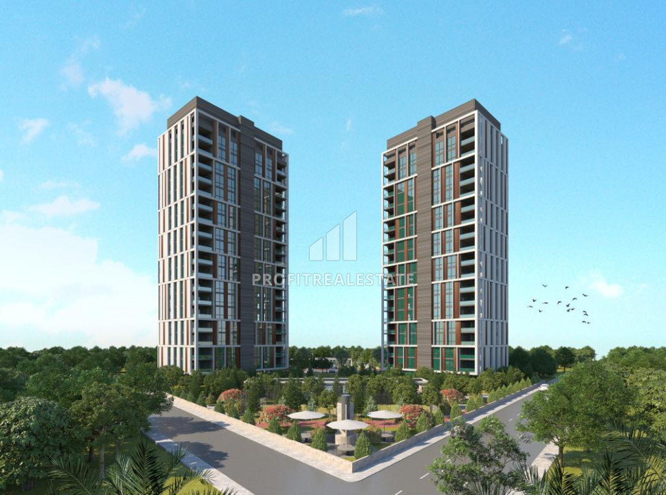 Start of sales: 5+1 apartment in a residence with facilities in the area of Mersin - Mezitli ID-9098 фото-2