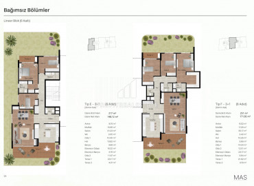 Апартаменты разных планировок в строящемся масштабном комплексе премиум класса в районе Мерсина Соли ID-9148 фото-25