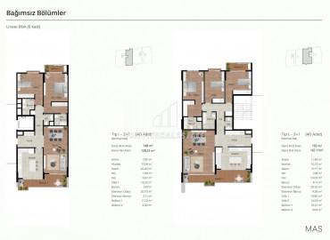 Апартаменты разных планировок в строящемся масштабном комплексе премиум класса в районе Мерсина Соли ID-9148 фото-28