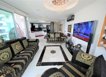 Трехкомнатные апартаменты с дизайнерским внутренним интерьером, в 200 метрах от моря, в Каргыджаке, Аланья, 115 м2 ID-9181 фото-6
