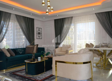 Large furnished view two bedroom apartment on the first line in Mahmutlar ID-9241 фото-1