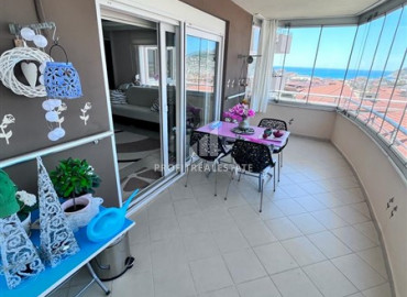 Меблированная трехкомнатная квартира на высоком этаже с видом на море и горы в районе Джикджилли ID-9250 фото-5