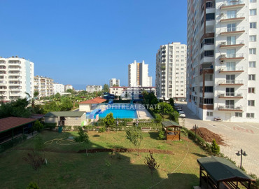 Ready to move in, apartment 2 + 1 in a residence with a swimming pool 250m from the sea in Tece ID-9251 фото-1