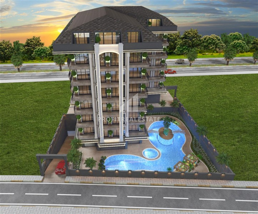 Инвестиционный проект элитной недвижимости в центре в Алани в 700 метрах от пляжа Клеопатра ID-9265 фото-1