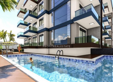 Двухкомнатная квартира в новом комплексе с инфраструктурой в Махмутларе, в 1500м от моря ID-9270 фото-4