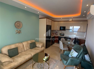 Элитная недвижимость в Махмутларе: меблированная квартира 1+1 с видом на море в 400 м от моря ID-9311 фото-3