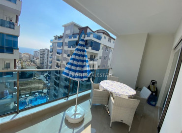 Luxury real estate in Mahmutlar: furnished 1 + 1 apartment with sea views 400 m from the sea ID-9311 фото-14