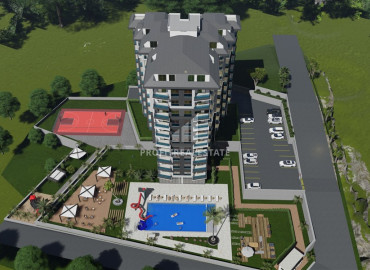 Новые двухкомнатные апартаменты на завершающем этапе строительства, в Авсалларе, Аланья, 60 м2 ID-9313 фото-4