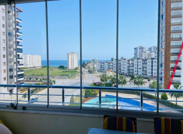 Spacious apartment 2 + 1 with sea views in a residence with facilities 150 meters from the sea in Tece ID-9333 фото-23}}