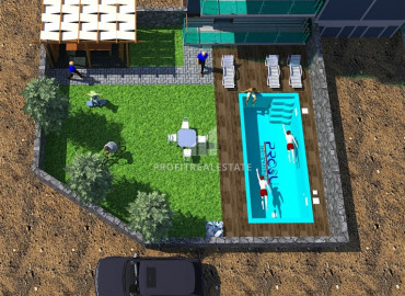 Новая квартира 1+1 с собственным садом и бассейном в комплексе с хорошей инфраструктурой в Авсалларе ID-9359 фото-12