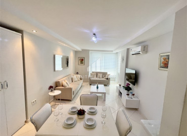 One-bedroom apartment, ready to move in, 150 meters from the sea, Oba, Alanya, 50 m2 ID-9376 фото-1