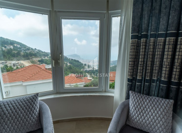 Furnished duplex 3 + 1 with stunning views in a townhouse in Alanya, Tepe ID-9381 фото-7