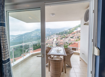 Furnished duplex 3 + 1 with stunning views in a townhouse in Alanya, Tepe ID-9381 фото-8