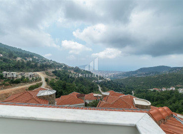 Furnished duplex 3 + 1 with stunning views in a townhouse in Alanya, Tepe ID-9381 фото-30