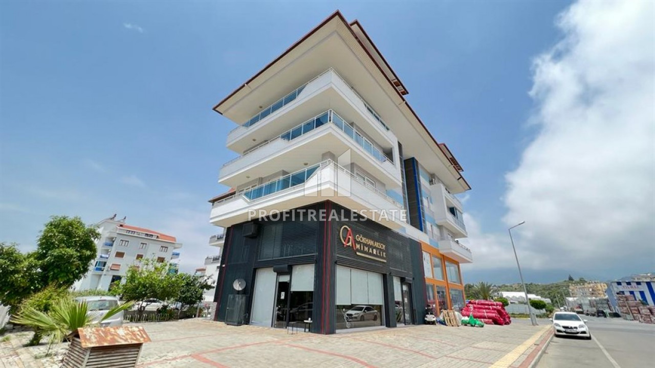 Spacious two bedroom apartment 250m from the sea on the main street in Kestel ID-9414 фото-1