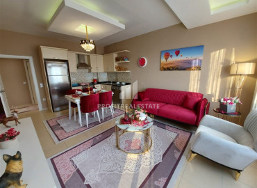 Трехкомнатная квартира, с видом на море, укомплектованная мебелью и техникой, в Махмутларе, Аланья, 110 м2 ID-9442 фото-4
