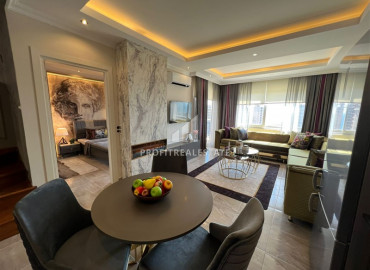 Недвижимость в 300м от моря: элегантный меблированный дуплекс 2+1, 125м² в Махмутларе ID-9454 фото-5