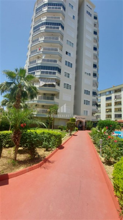 Трехкомнатная меблированная квартира в резиденции с бассейном, с видом на море в Махмутларе ID-9511 фото-2