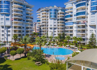 Furnished two bedroom apartment in a residential residence with two swimming pools, Cikcilli, Alanya, 125 m2 ID-9540 фото-1