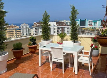 View furnished duplex 4 + 1 in a residence with facilities in Mahmutlar, 500m from the sea ID-9460 фото-11
