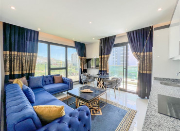 Уютная трехкомнатная квартира в новом комплексе премиум класса в 650м от моря в районе Махмутлар ID-9629 фото-2