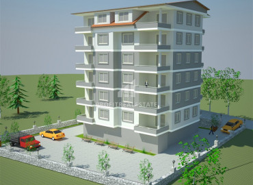 Видовая двухкомнатная квартира в доме городского типа на стадии строительства в районе Газипаша ID-9714 фото-1