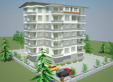 Видовая двухкомнатная квартира в доме городского типа на стадии строительства в районе Газипаша ID-9714 фото-19