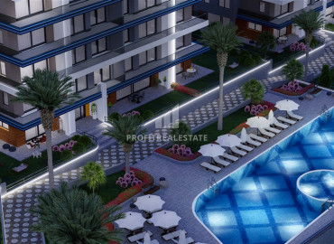 New one-bedroom apartment at the final stage of construction, in Kargicak, Alanya, 53 m2 ID-9751 фото-6