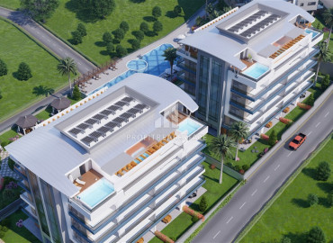 New one-bedroom apartment at the final stage of construction, in Kargicak, Alanya, 53 m2 ID-9751 фото-7