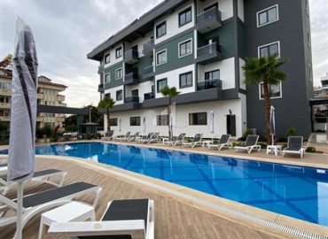 One bedroom apartment, furnished and equipped, 200 meters from the center of Oba, Alanya, 50 m2 ID-9918 фото-1